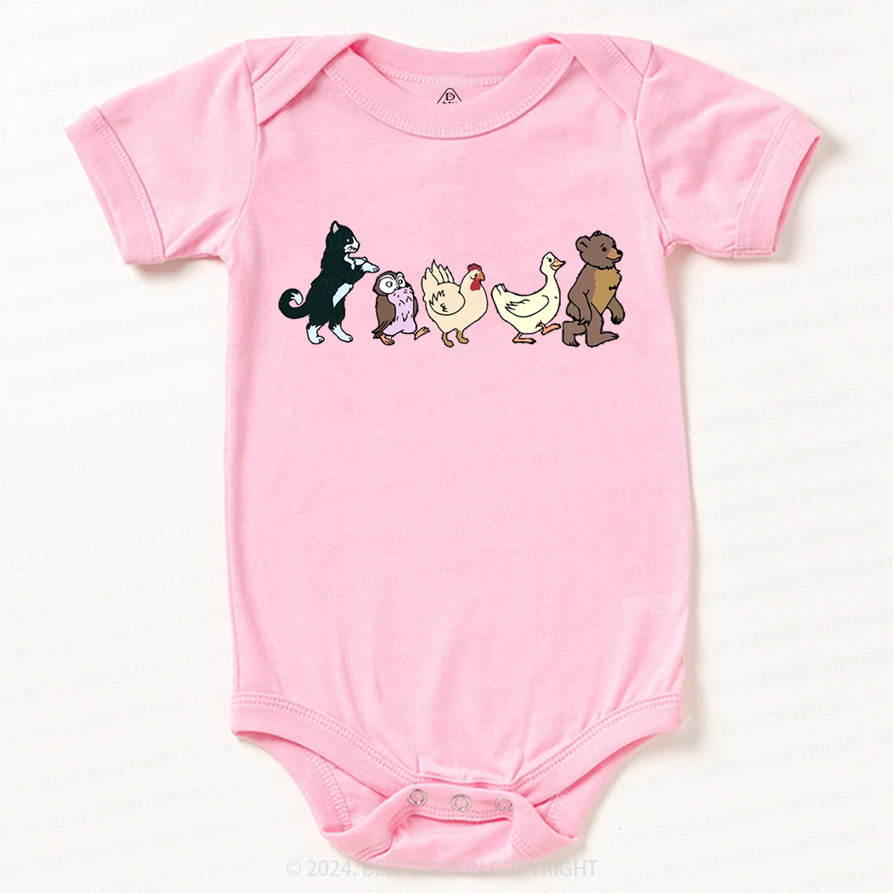 Cute Animal Friends Baby Bodysuit