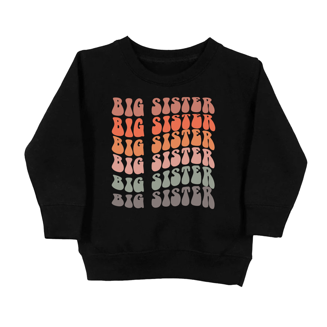 Retro Big Sister Kids Sweatshirt