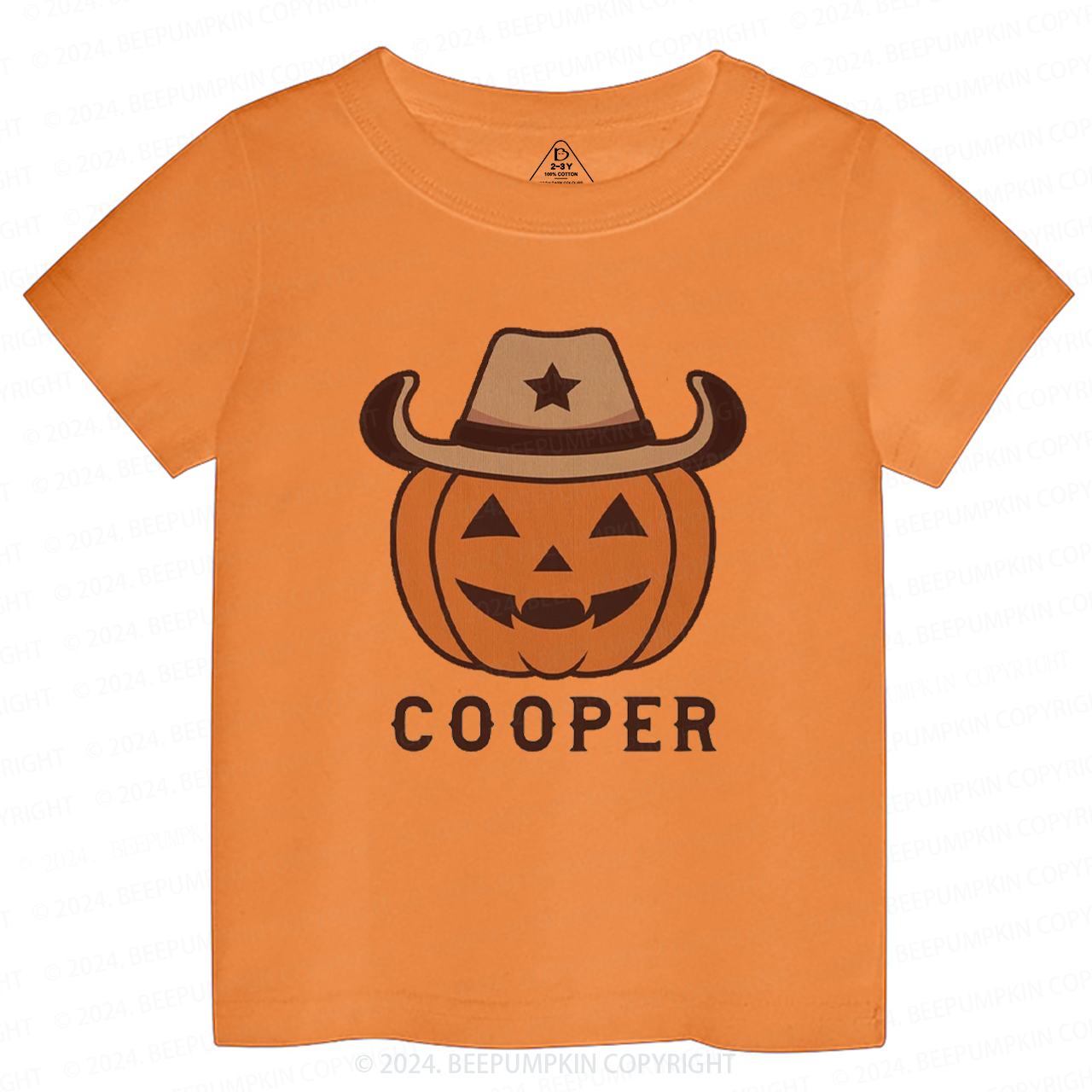 Personalized Vintage Halloween Rodeo Toddler&Kids Tees 
