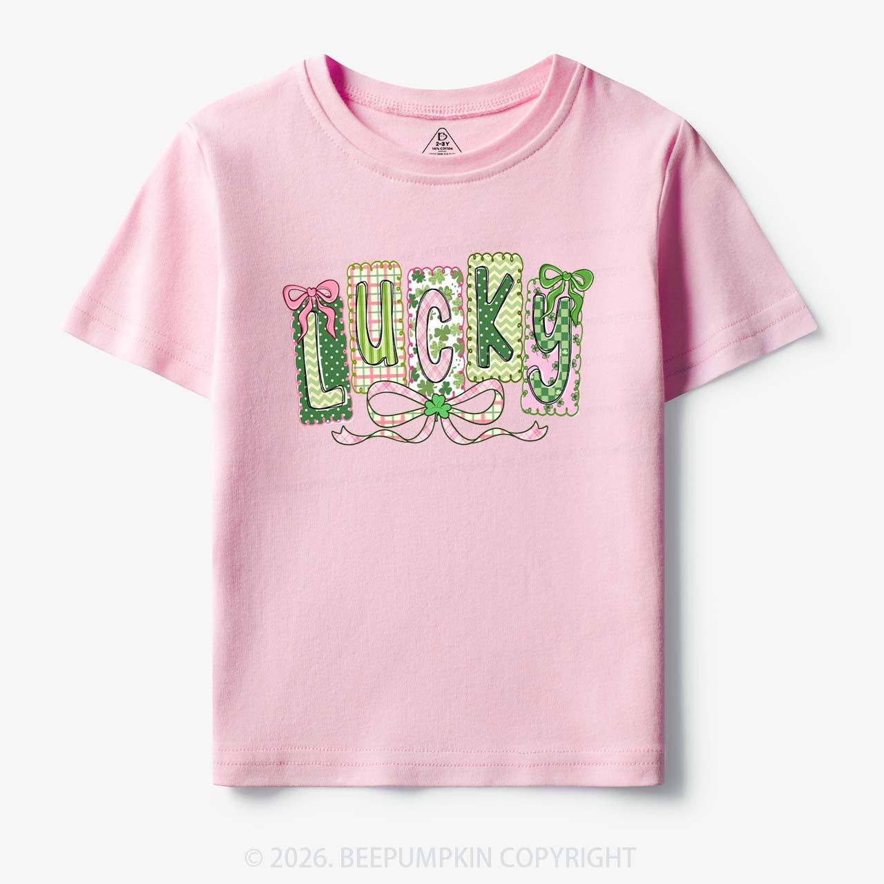 Lucky Shamrock St. Patrick's Day Toddler&Kid's Tees Beepumpkin