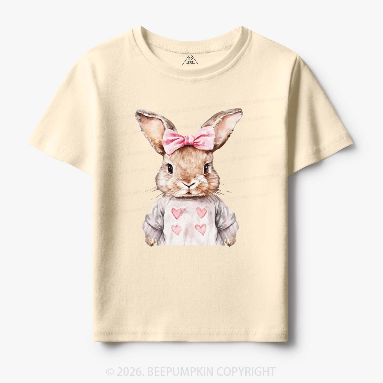 Sweet Bow Bunny Easter Toddler&Kid's Tees