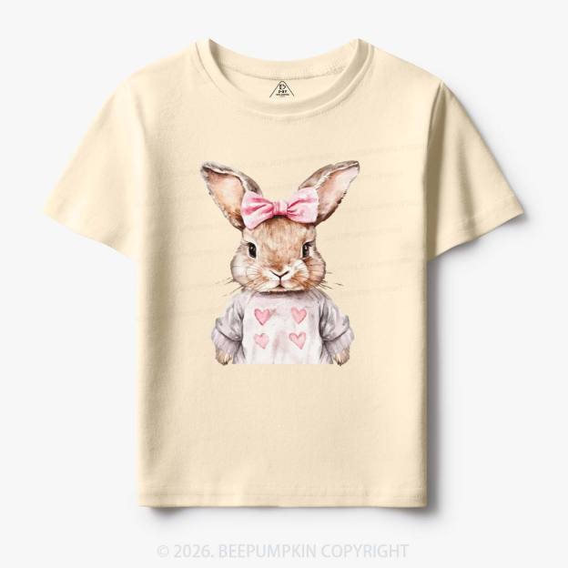 Sweet Bow Bunny Easter Toddler&Kid's Tees