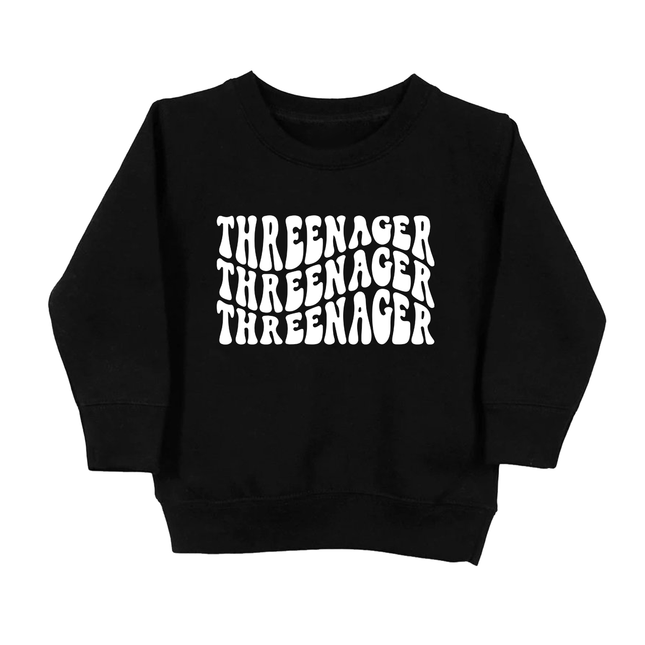 Threenager Happy Toddler Sweatshirt