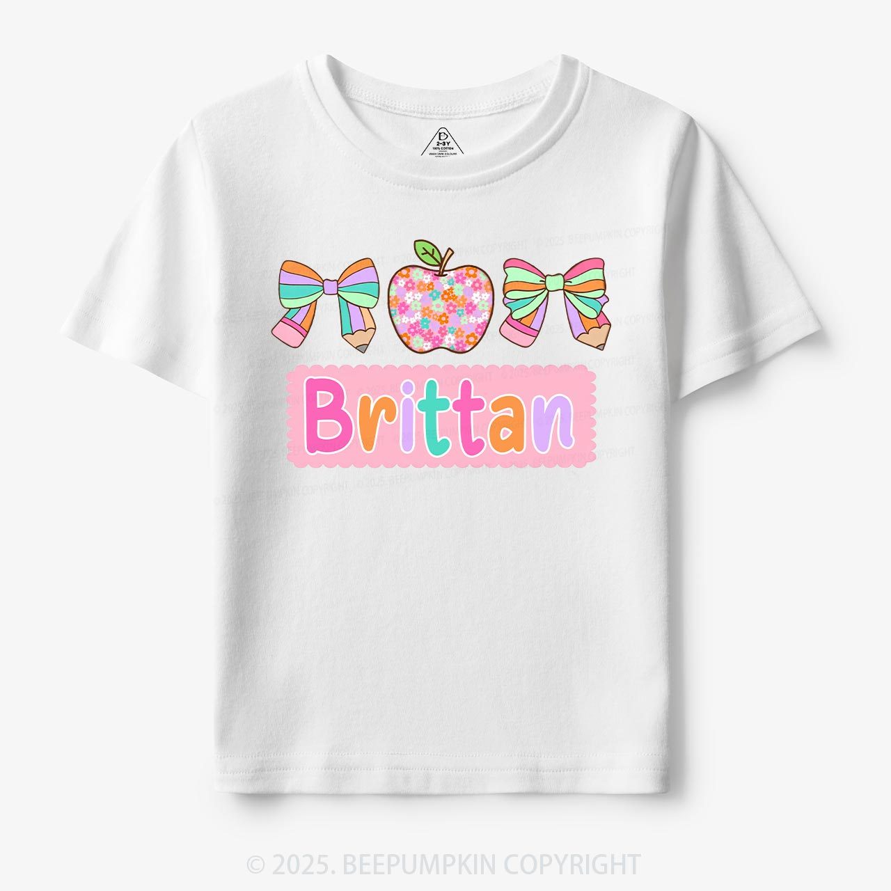 Personalized Pretty Name Toddler&Kid's Tees Beepumpkin