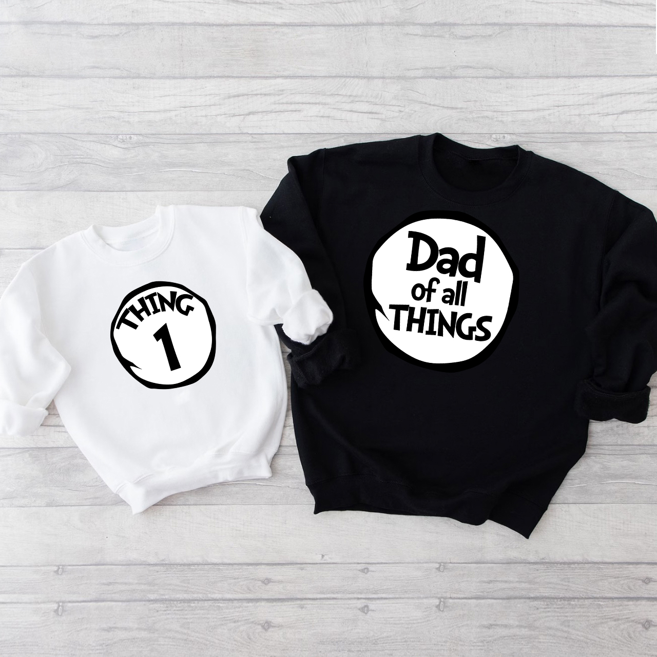 Mom Dad Of All Things Personalized Family Matching Sweatshirts