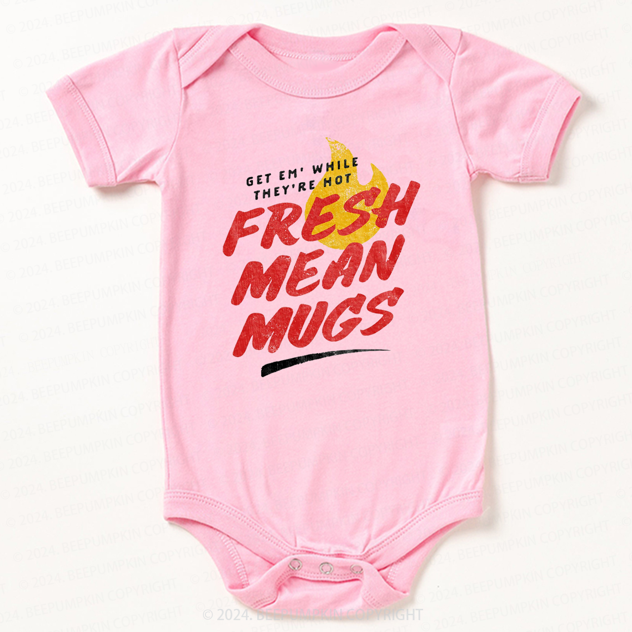 Fresh Mean Mugs Baby Bodysuit 7
