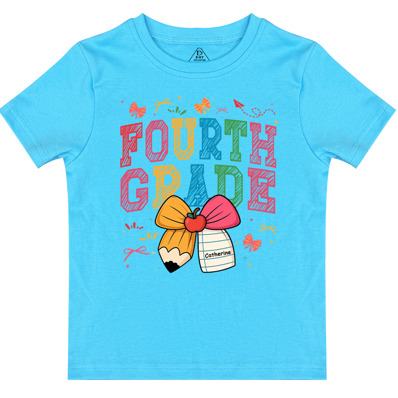 Personalized Girl Back To School Bundle Toddler&Kid's Tees Beepumpkin