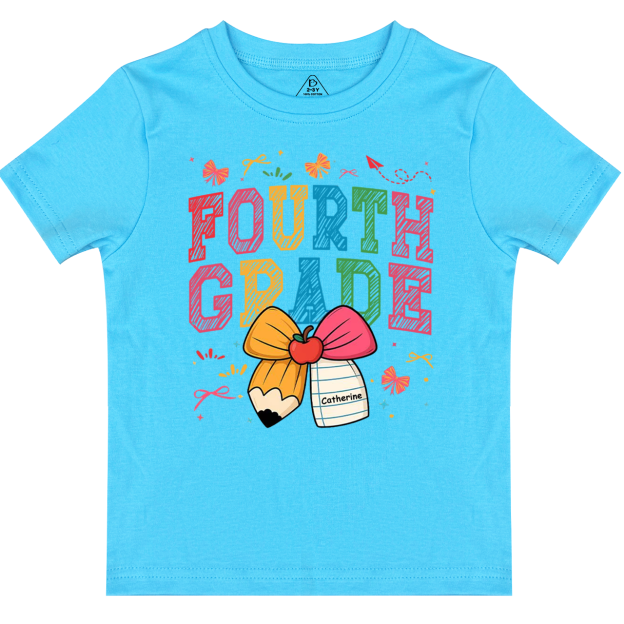 Personalized Girl Back To School Bundle Toddler&Kid's Tees Beepumpkin
