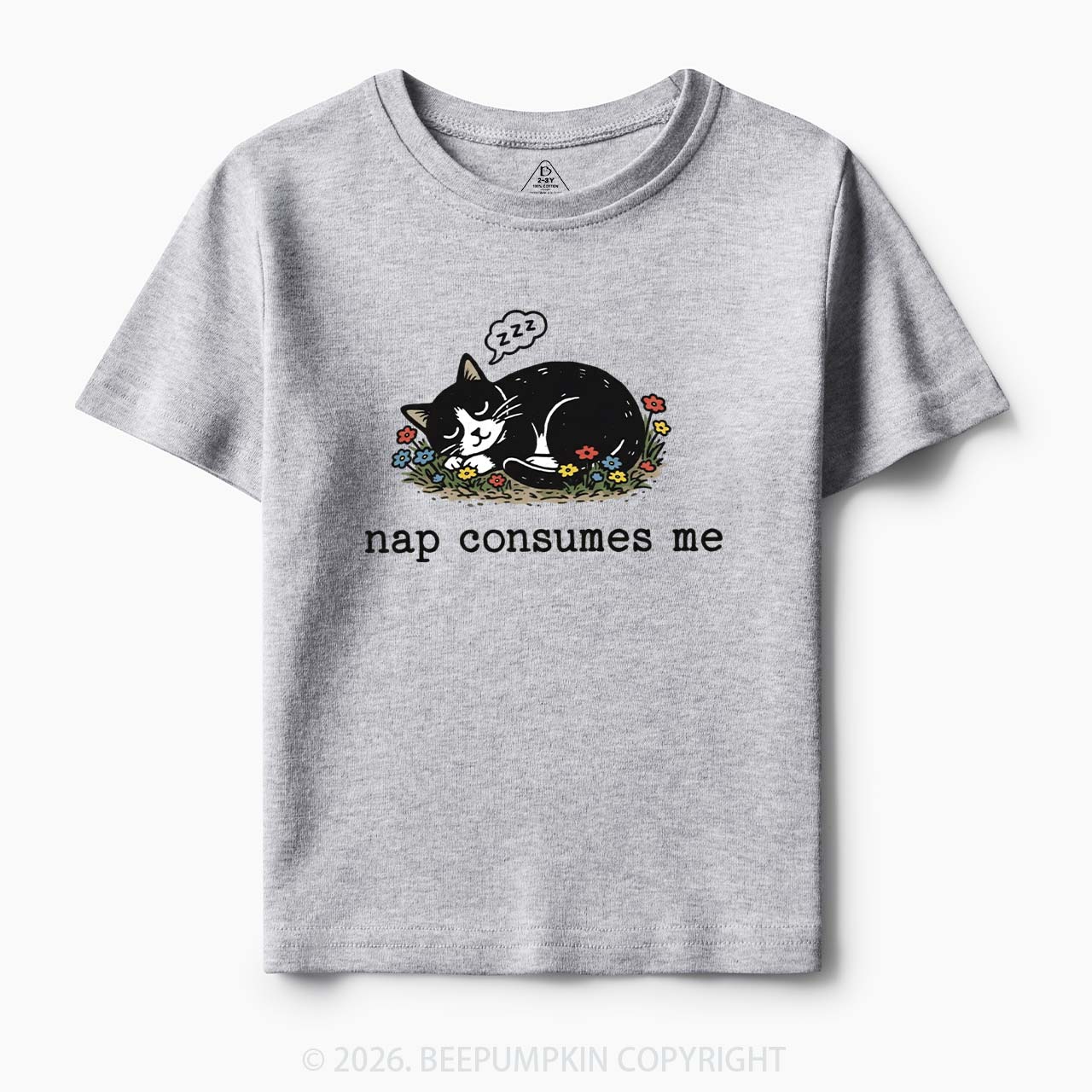 Funny Cat Meme Nap Consumes Me Toddler&Kid's Tees