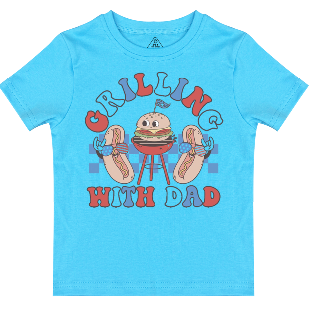 Grilling With Dad Toddler&Kid's Tees Beepumpkin 