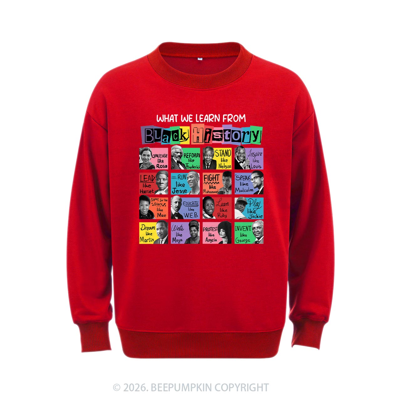 What We Learn From Black History Aldult Sweatshirt