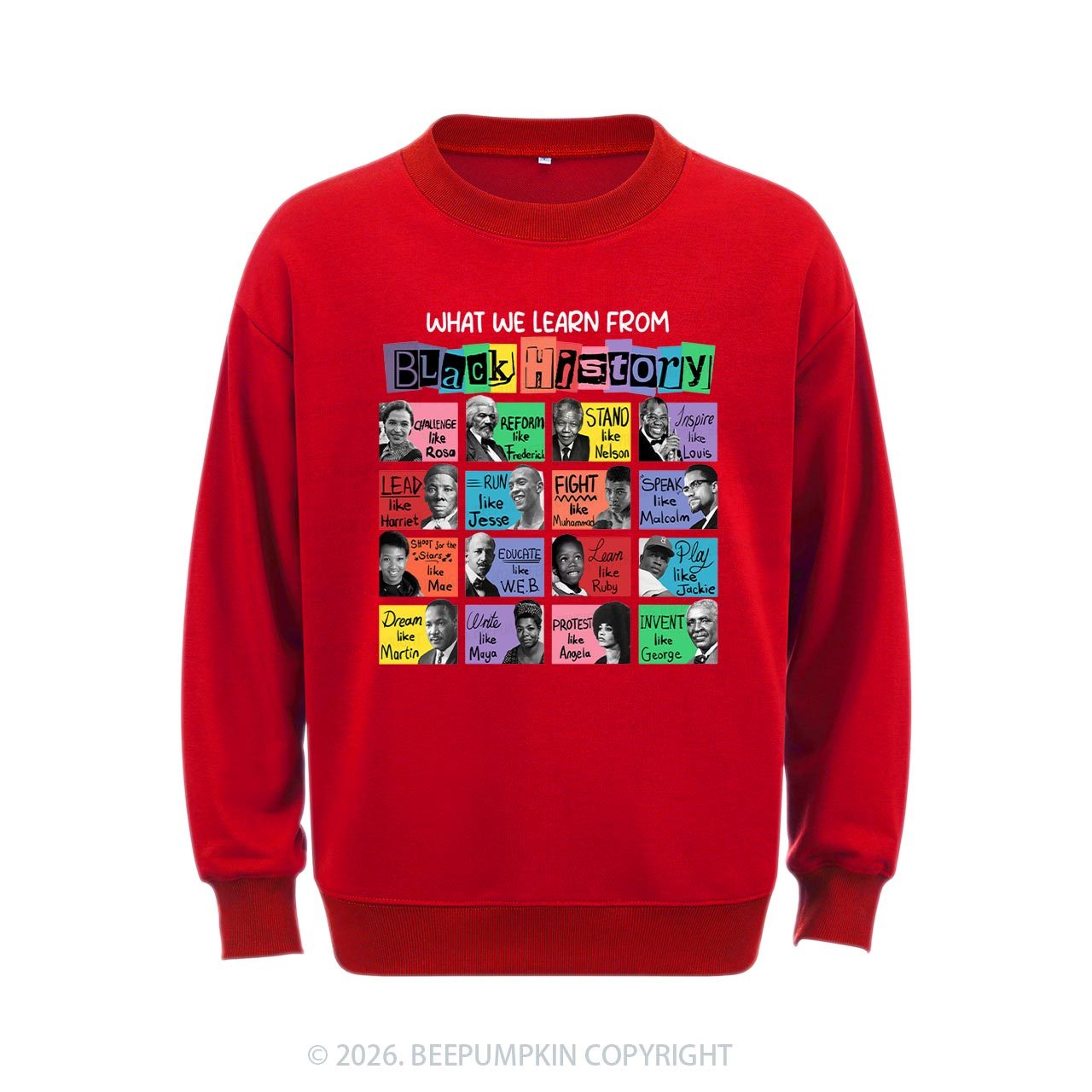 What We Learn From Black History Aldult Sweatshirt