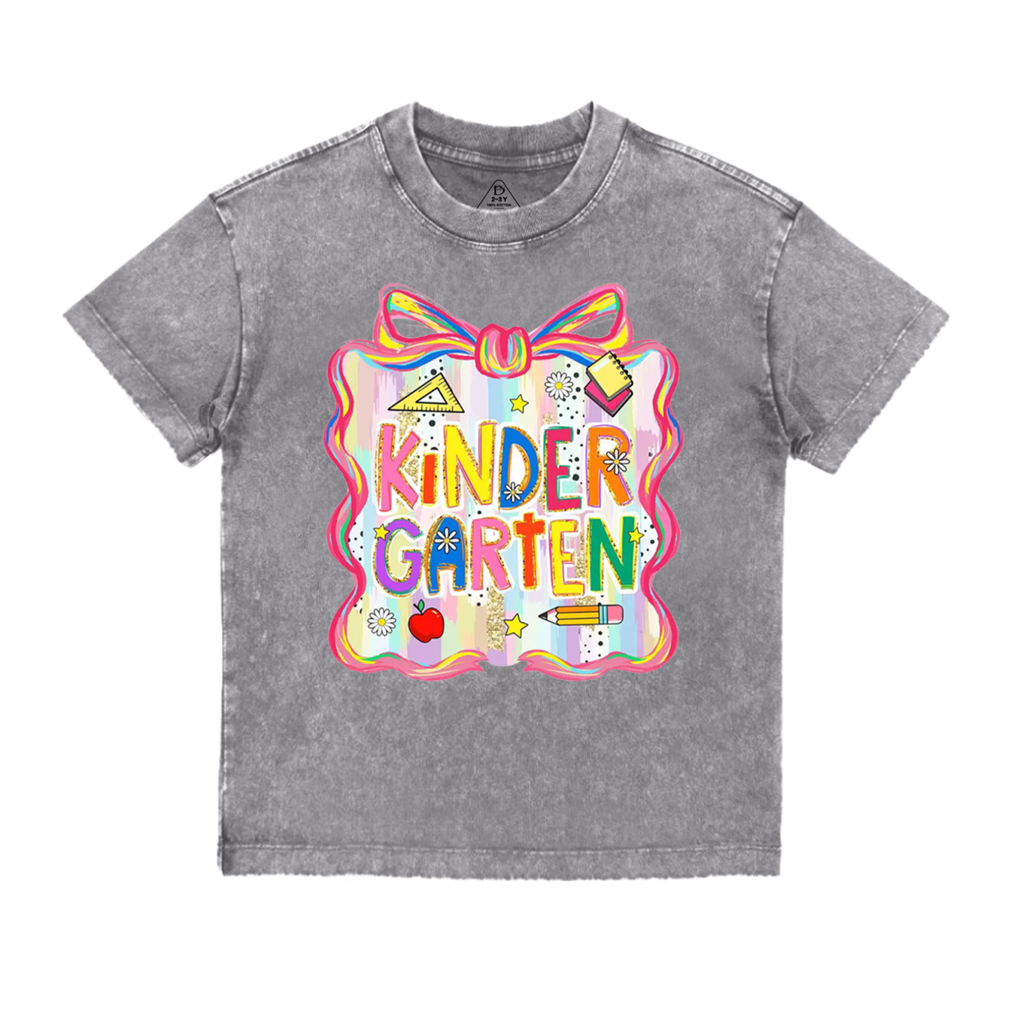 Personalized Colorful Gift Bags Toddler&Kids Washed Tees