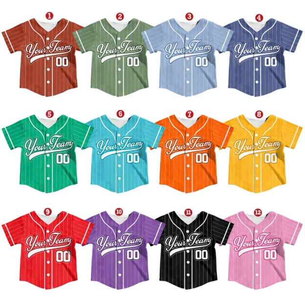Personalized Team Name And Number Baseball Jersey Beepumpkin