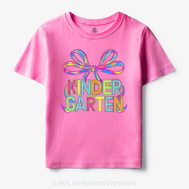 Personalized Rainbow Ribbons Grade Toddler&Kid's Tees Beepumpkin
