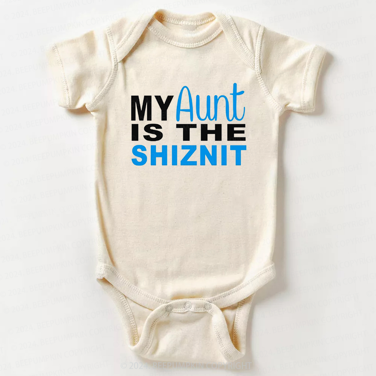 Personalized My Aunt Is The Bodysuit For Baby 