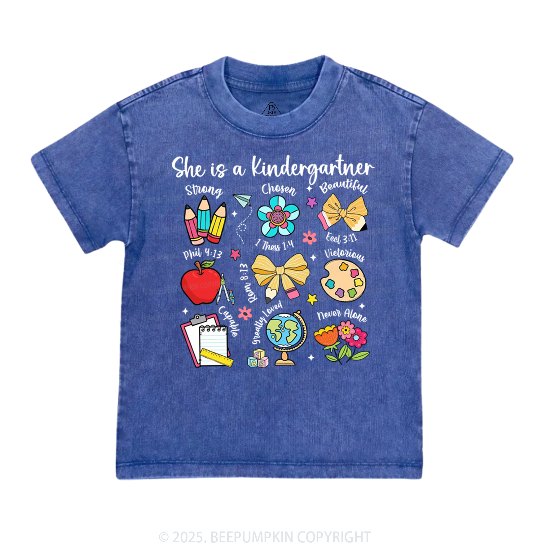 Personalized Bright & Brilliant Grader Toddler&Kids Washed Tees
