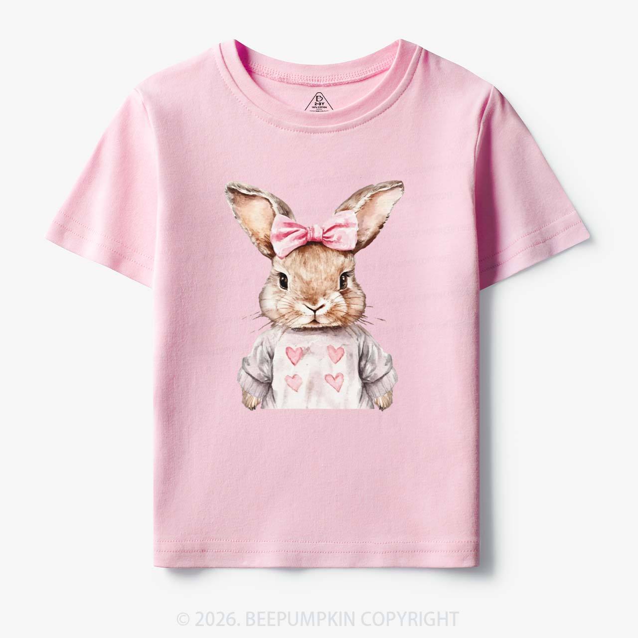 Sweet Bow Bunny Easter Toddler&Kid's Tees