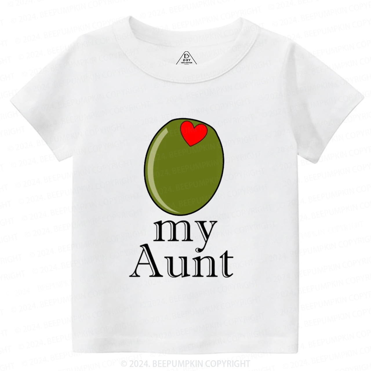 Olive My Aunt Toddler&Kids Tees 7