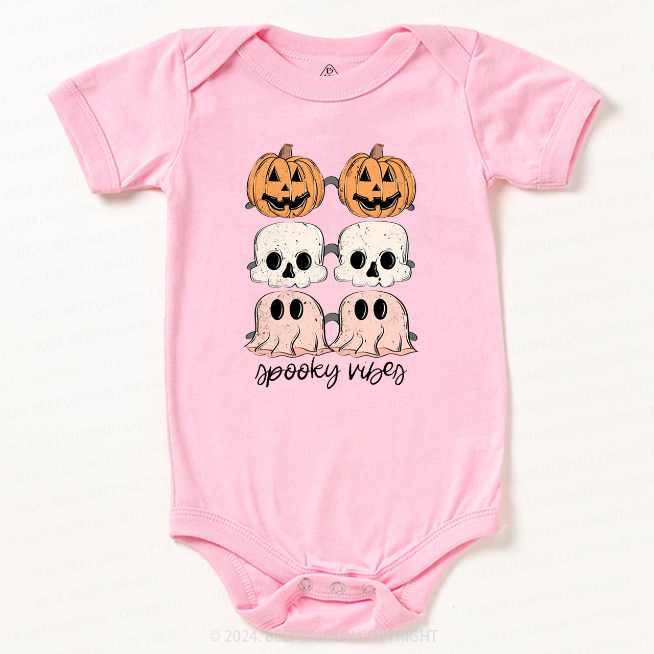 Halloween Ghost Spooky Vibes Baby Bodysuits 