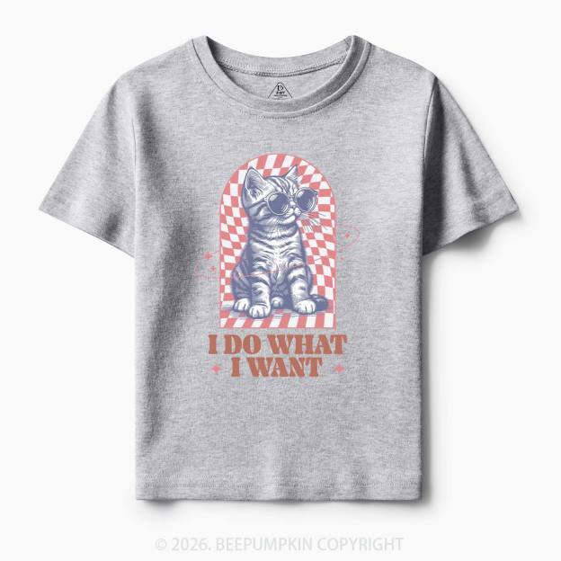 I Do What I Want Kitten Toddler&Kid's Tees