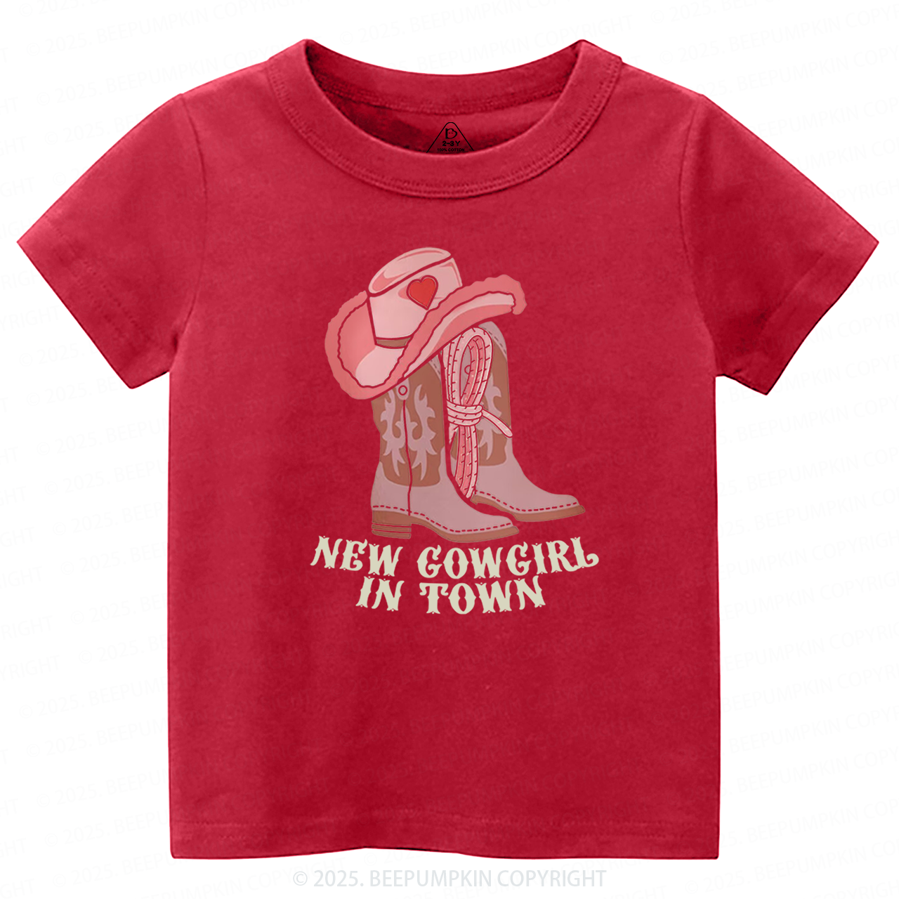 New Cowgirl In Town Toddler&Kid's Tees Beepumpkin