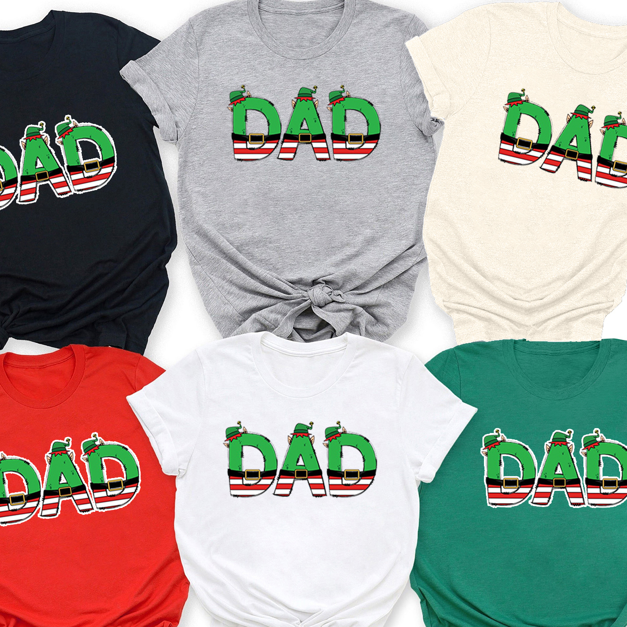 Christmas Elf Doodle Family Matching Shirt