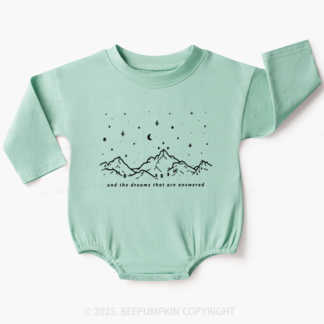 To The Stars Who Listen And The Dreams Baby Bubble Romper Beepumpkin
