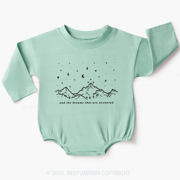 To The Stars Who Listen And The Dreams Baby Bubble Romper Beepumpkin