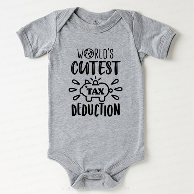 World's Cutest Tax Deduction Baby Bodysuit 7