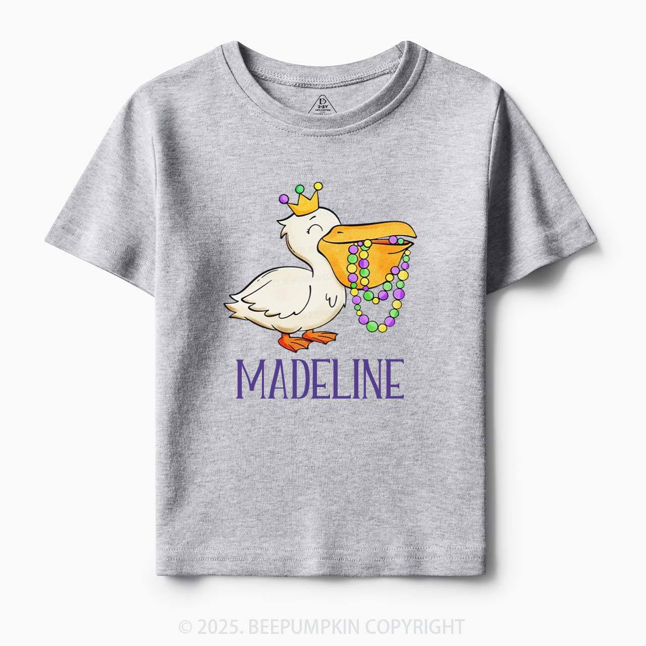 Personalized Louisiana Pelican Toddler&Kid's Tees Beepumpkin