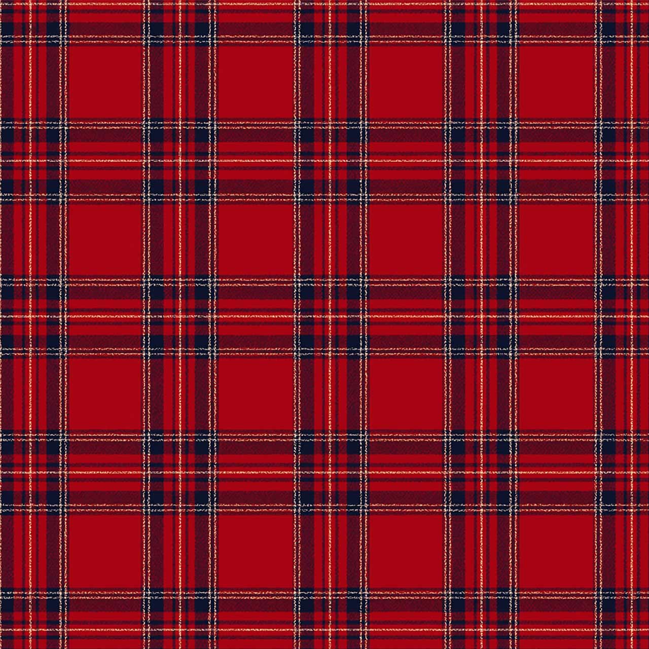 Classic Red Plaid Comfort All-Over Print Short Family Matching Pajama Sets