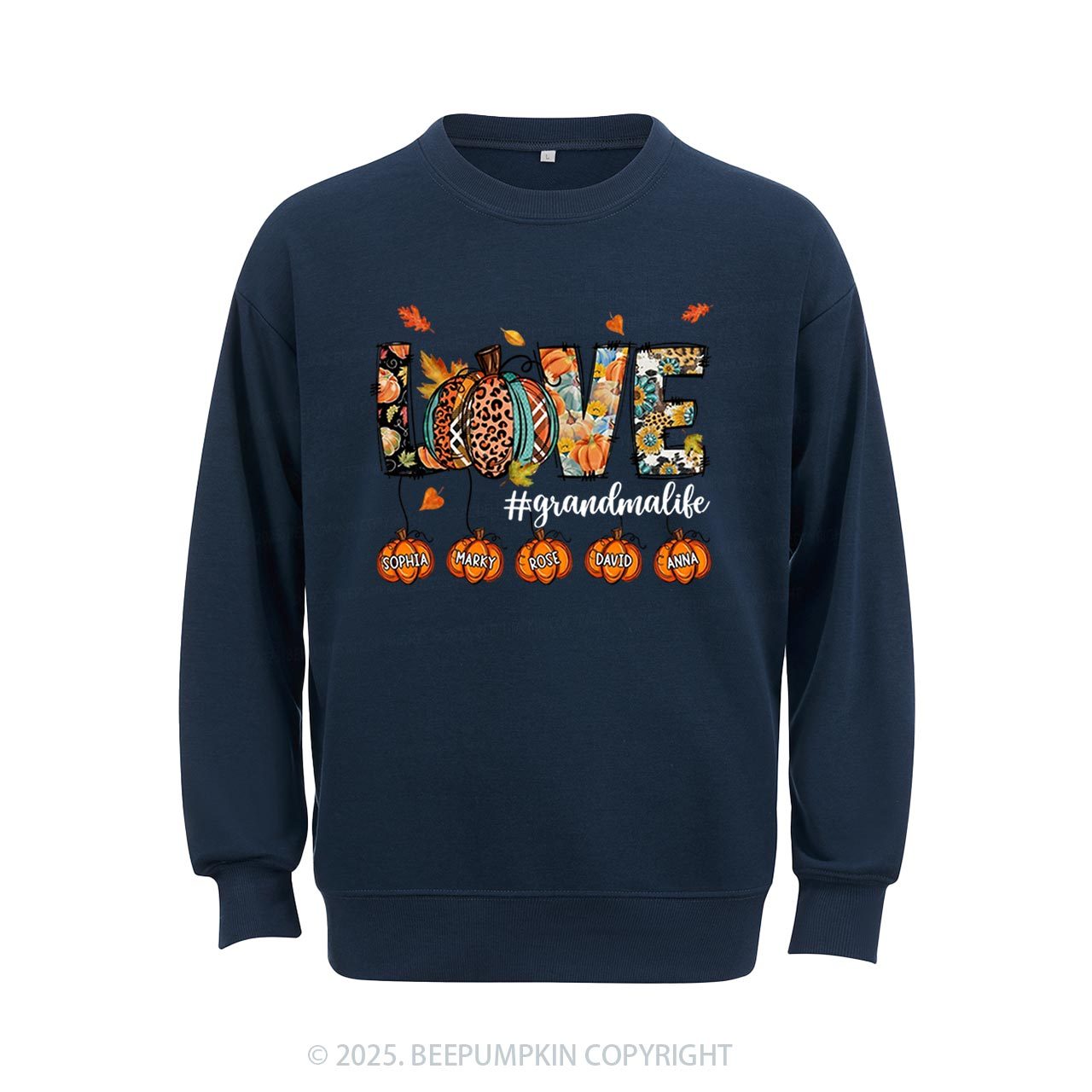Personalized Love Grandma Life Sweatshirt Beepumpkin