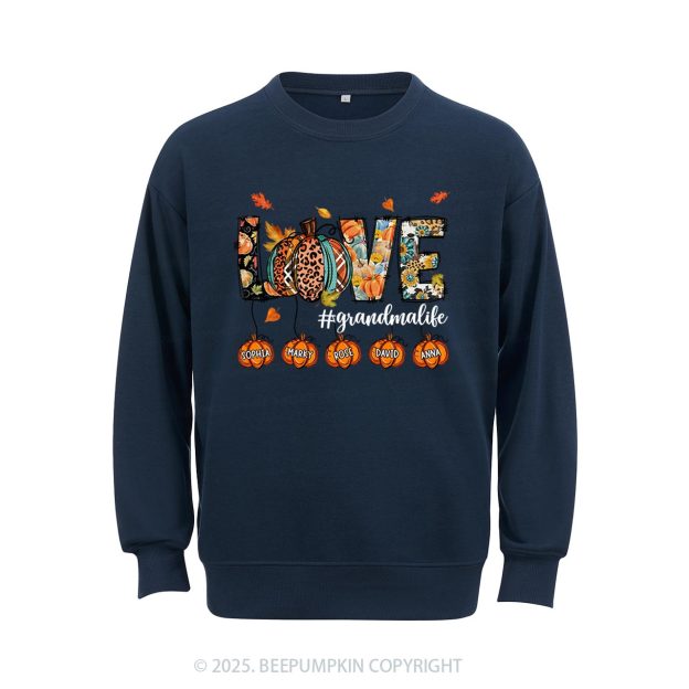 Personalized Love Grandma Life Sweatshirt Beepumpkin