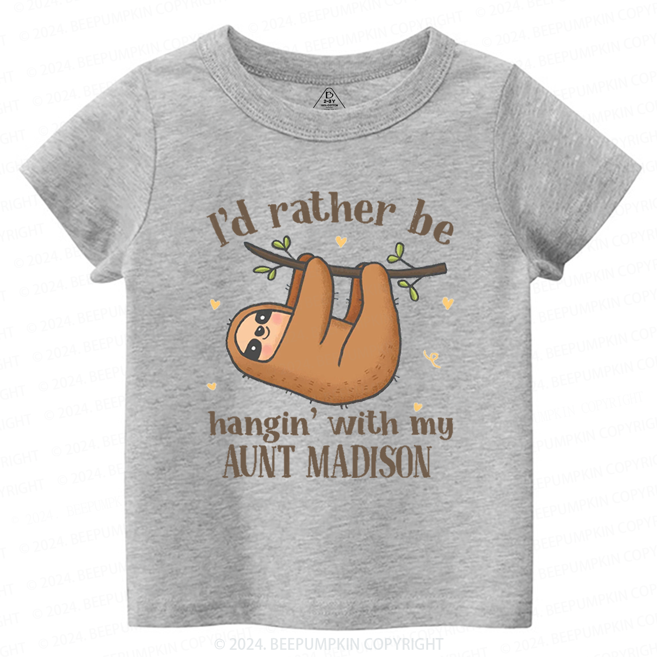 Personalized I'd Rather Be Hanging With My XXX Toddler&Kids Tees 7