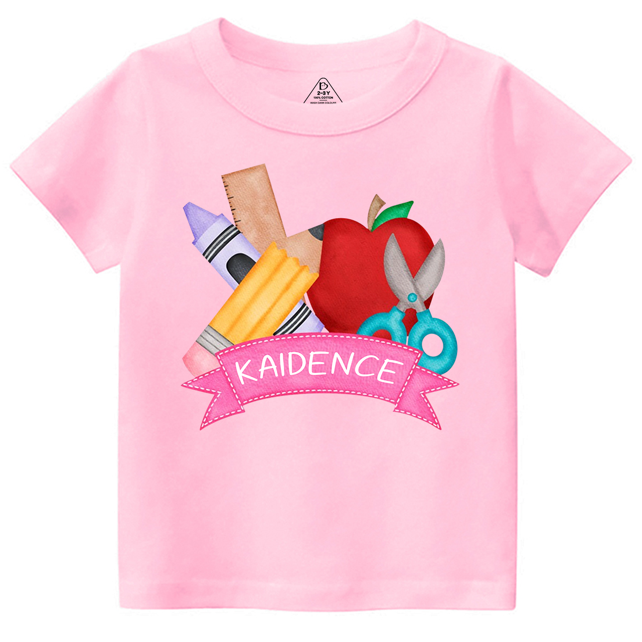 Personalized Stationery Apple Back To School Toddler Shirts
