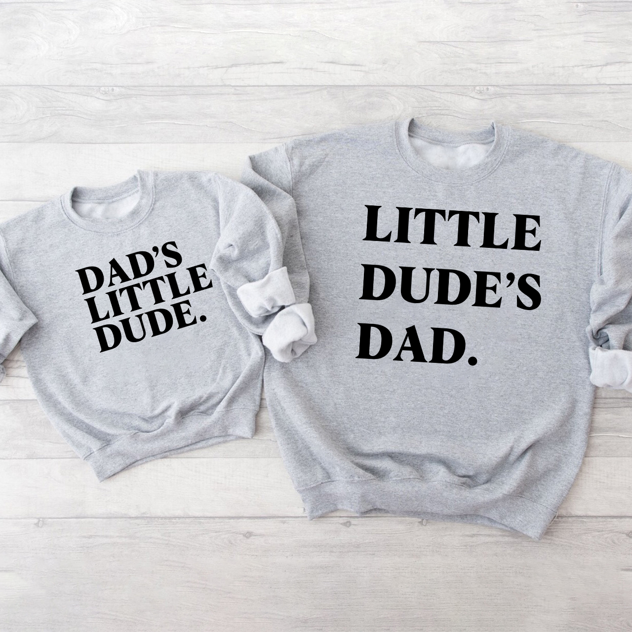 Matching Dad And Me Swetshirt (Little Dude's)