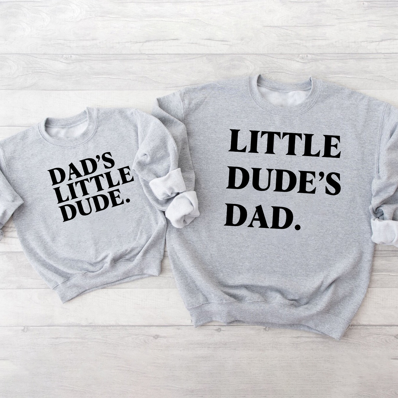 Matching Dad And Me Swetshirt (Little Dude's)