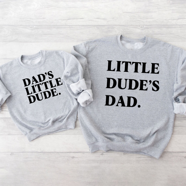 Matching Dad And Me Swetshirt (Little Dude's)