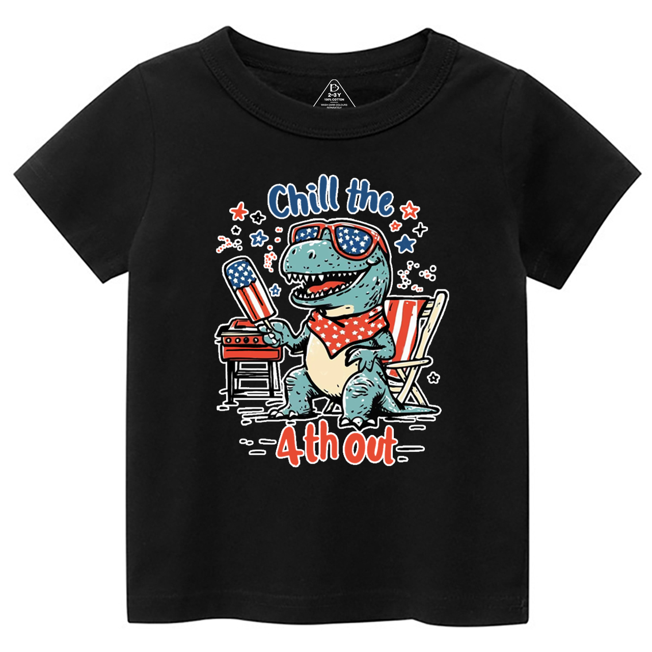 Chill The 4th Out Toddler&Kid's Tees Beepumpkin 