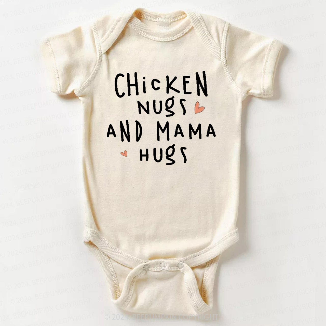 Chicken Nugs And Mama Hugs Bodysuit For Baby