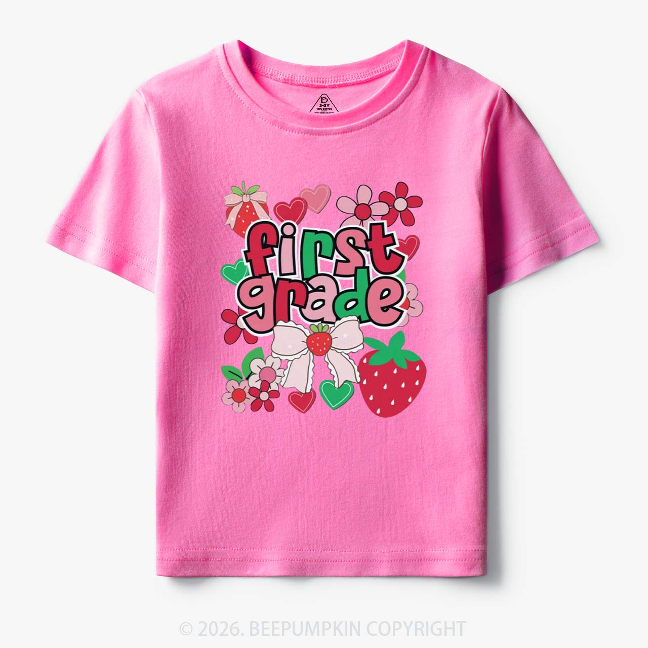 First Grade Strawberries Back to School Toddler&Kid's Tees