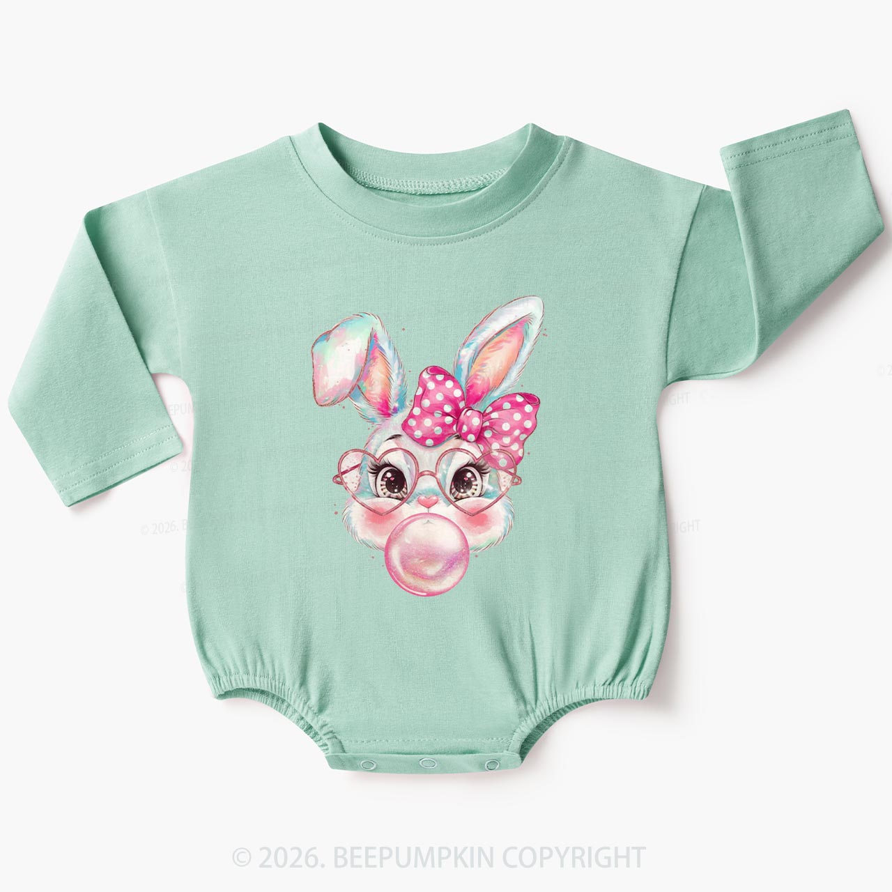 Sassy Bunny Bubble Baby Bubble Romper