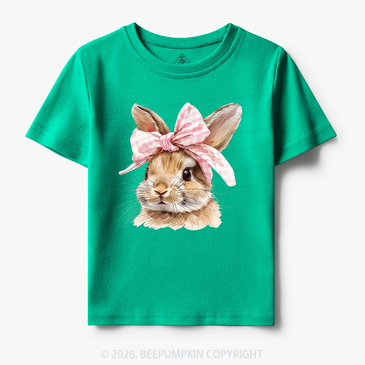 Cute Bunny with Bow Easter Toddler&Kid's Tees