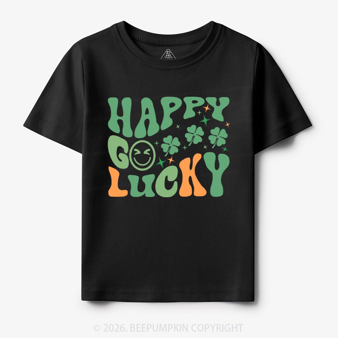 Happy Go Lucky Retro Toddler Shirt