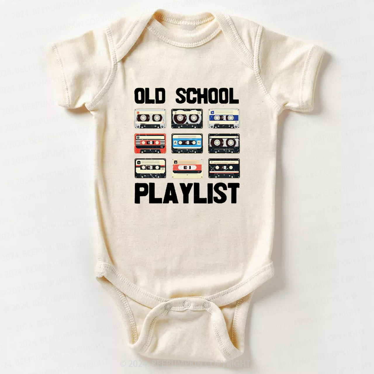 Old School Playlist Bodysuit For Baby 8
