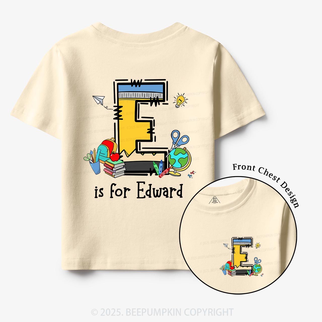 Personalized Alphabet Boy Name Toddler&Kid's Tees Beepumpkin