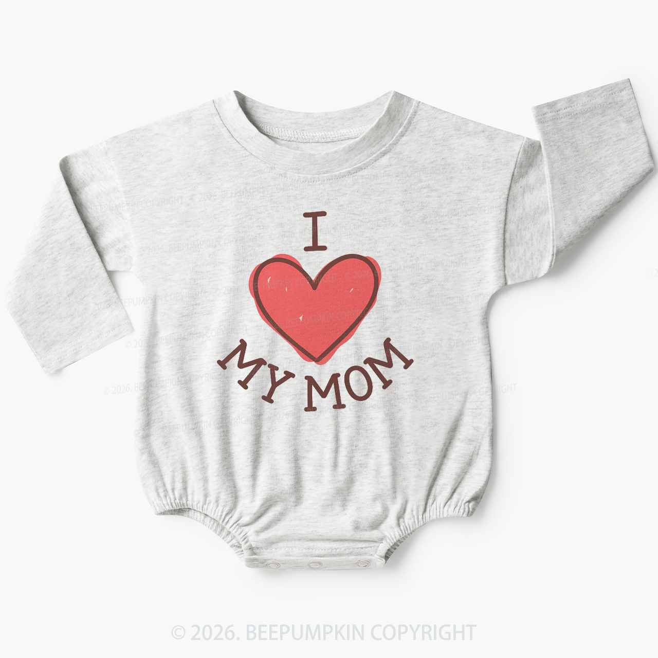 I Love My Mom Lovely Baby Bubble Romper