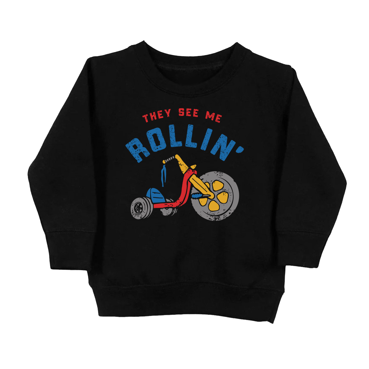 They See Me Rollin' Bike Kids Sweatshirt