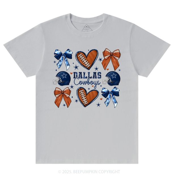 Blue Star Football Mama T-Shirts Beepumpkin
